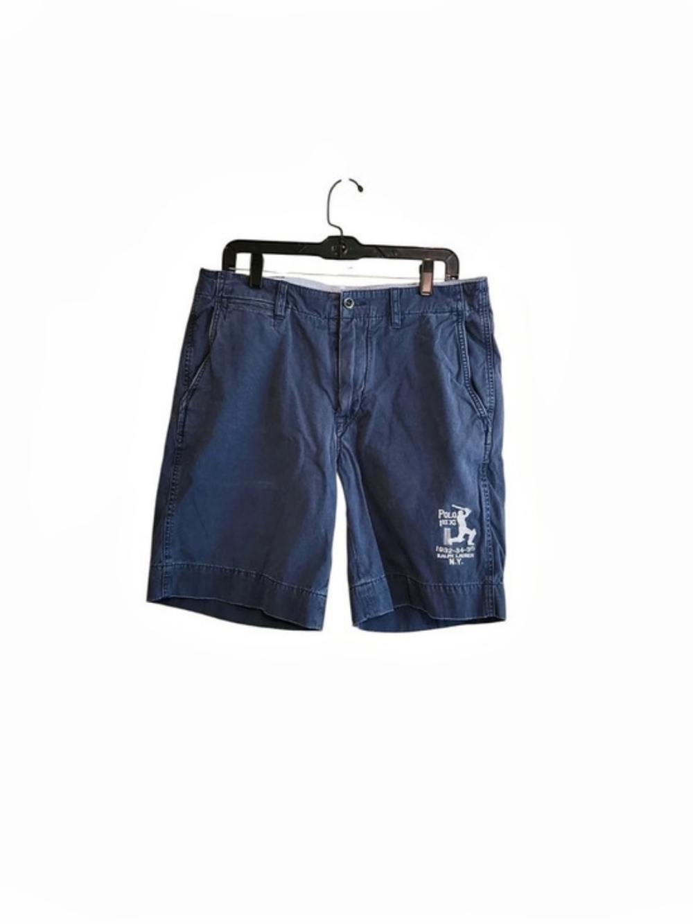 Vintage Polo Ralph Lauren Cricket graphic Chino shorts Men's Blue Waist 33